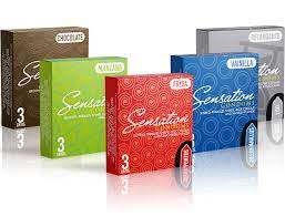 PRESERVATIVOS DE SABORES - SENSATION CONDOMS